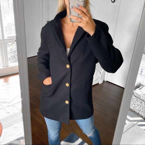 🖤 ELEGANT CONTEMPORARY BLACK COAT! - Picture 2 of 12